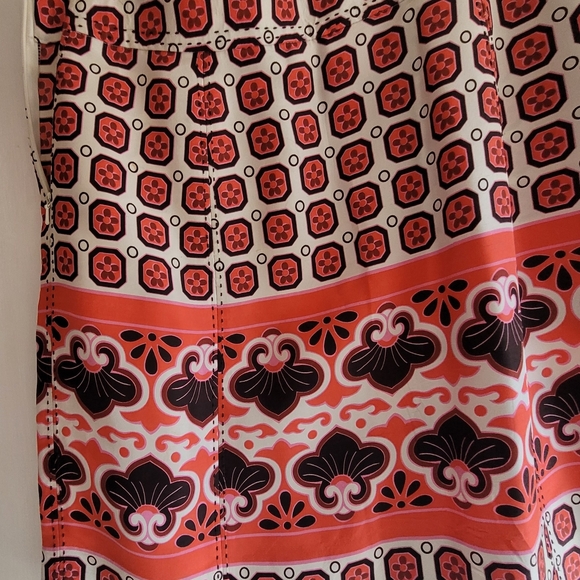Tory Burch skirt Orange color size 6 - Picture 5 of 11